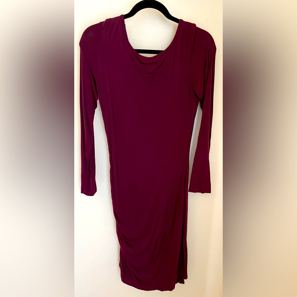 Purple bodycon dress